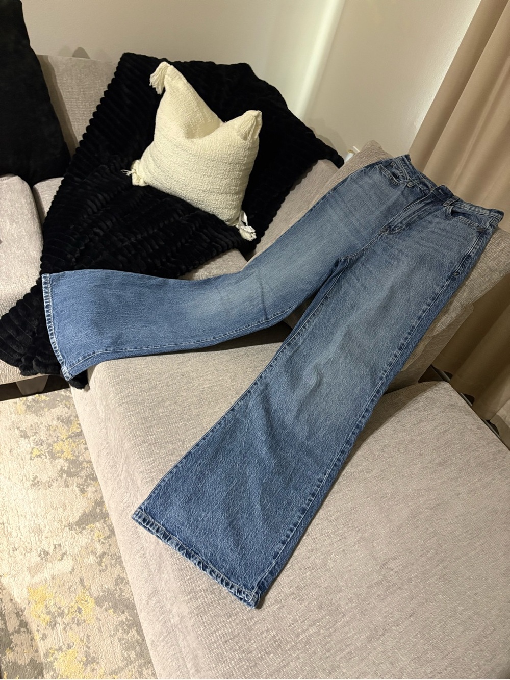 Anna Light Blue Flare Jeans